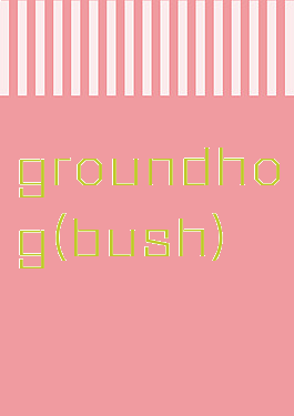 groundhog(bush)