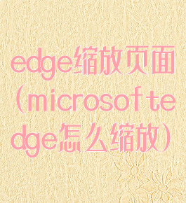 edge缩放页面(microsoftedge怎么缩放)
