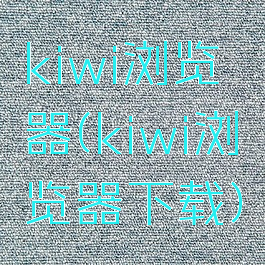 kiwi浏览器(kiwi浏览器下载)