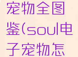 soul电子宠物全图鉴(soul电子宠物怎么玩)