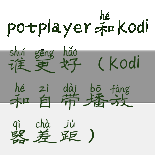 potplayer和kodi谁更好(kodi和自带播放器差距)